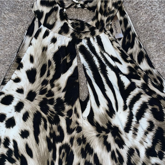 S-Twelve Women's Sleeveless Animal Print Top Size Small - Picture 5 of 7